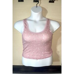 Hippie Rose Pink Floral Tank - Medium